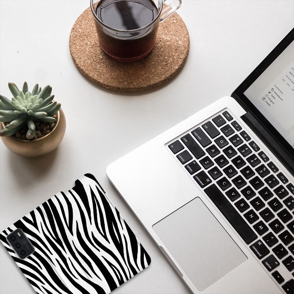 OPPO A54s | A16 | A16s Hoesje maken Zebra - B2C Telecom