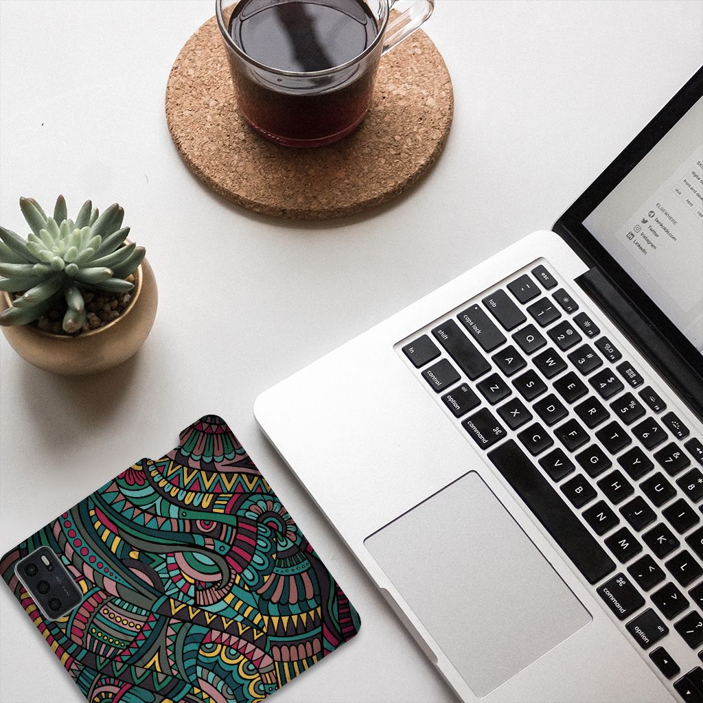 OPPO A54s | A16 | A16s Hoesje met Magneet Aztec - B2C Telecom