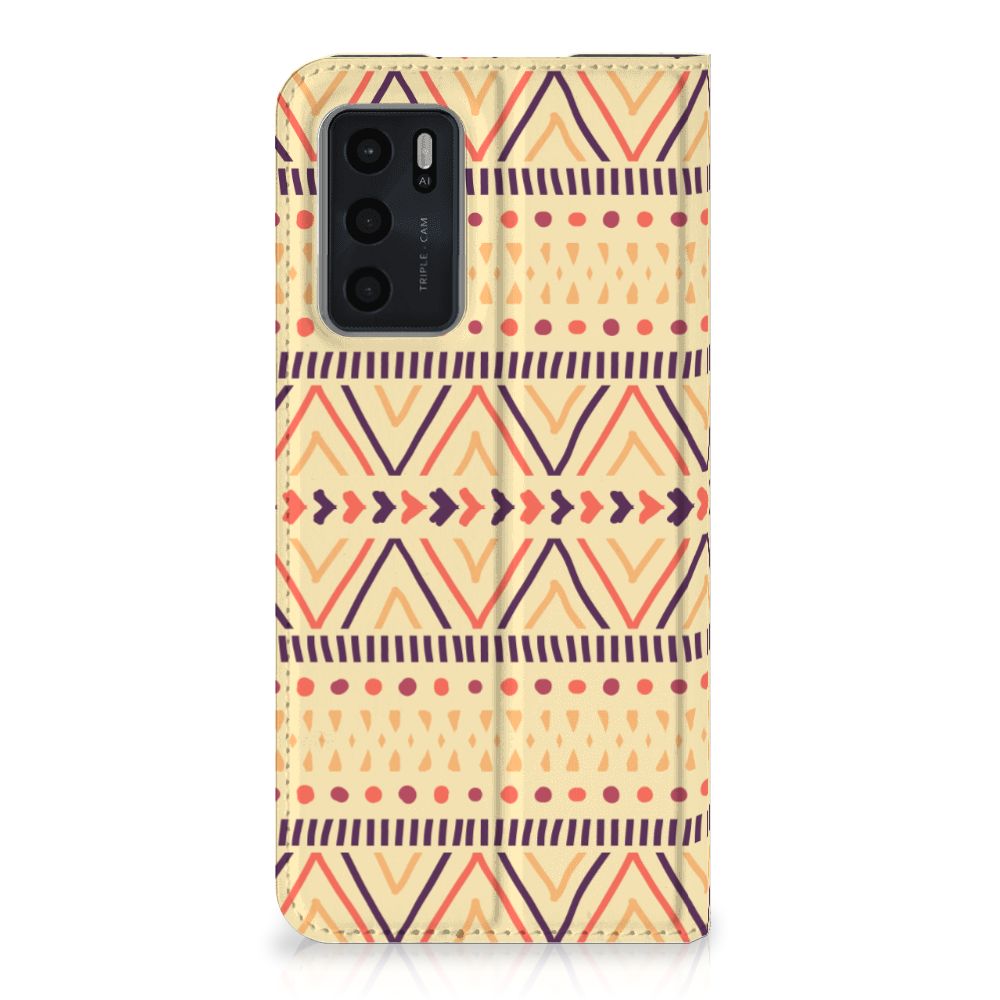 OPPO A54s | A16 | A16s Hoesje met Magneet Aztec Yellow - B2C Telecom