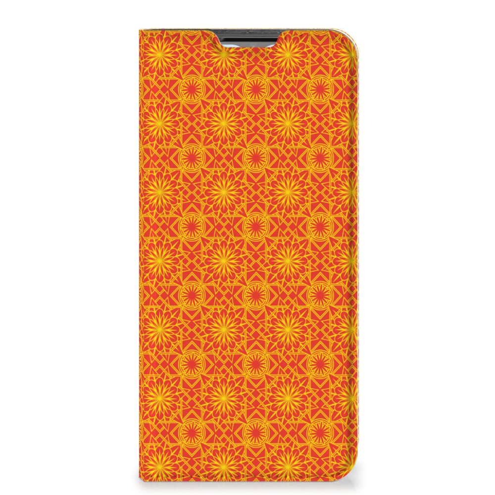 OPPO A54s | A16 | A16s Hoesje met Magneet Batik Oranje - B2C Telecom
