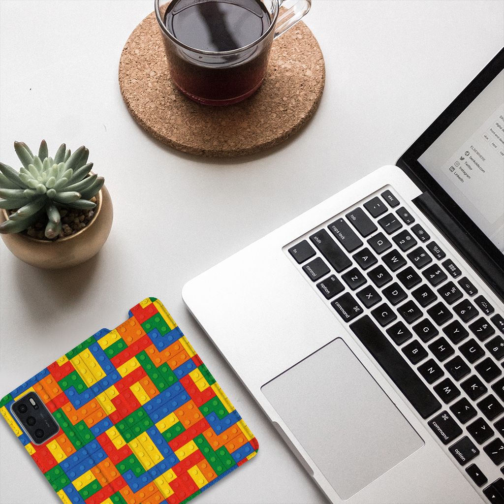 OPPO A54s | A16 | A16s Hoesje met Magneet Blokken - B2C Telecom