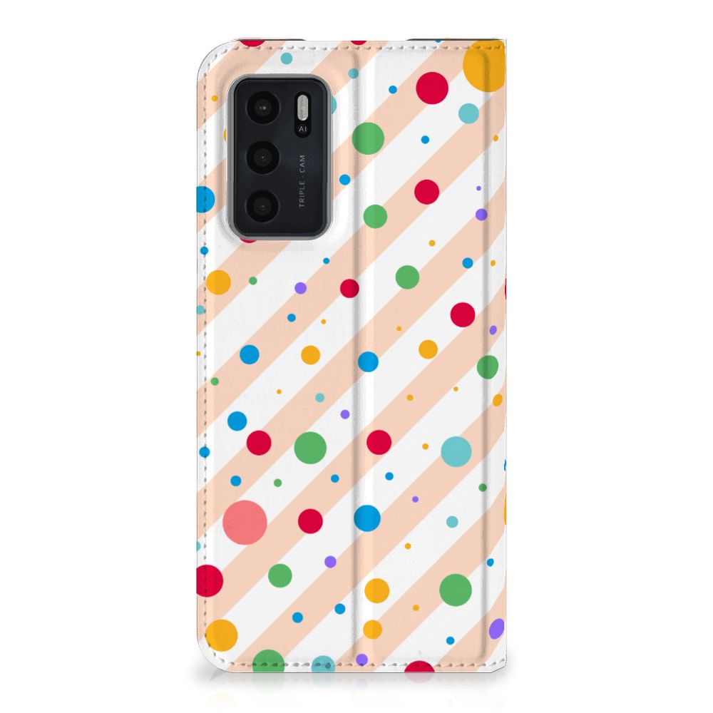 OPPO A54s | A16 | A16s Hoesje met Magneet Dots - B2C Telecom