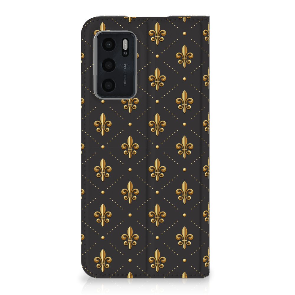 OPPO A54s | A16 | A16s Hoesje met Magneet Franse Lelie - B2C Telecom