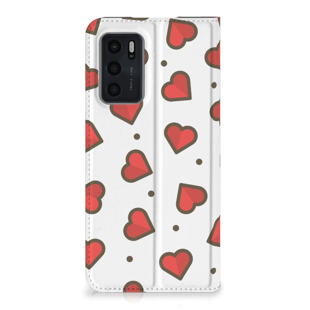 OPPO A54s | A16 | A16s Hoesje met Magneet Hearts - B2C Telecom