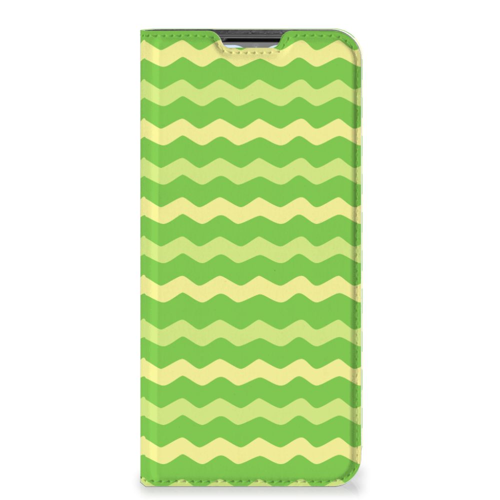 OPPO A54s | A16 | A16s Hoesje met Magneet Waves Green - B2C Telecom