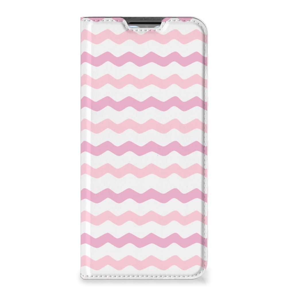 OPPO A54s | A16 | A16s Hoesje met Magneet Waves Roze - B2C Telecom