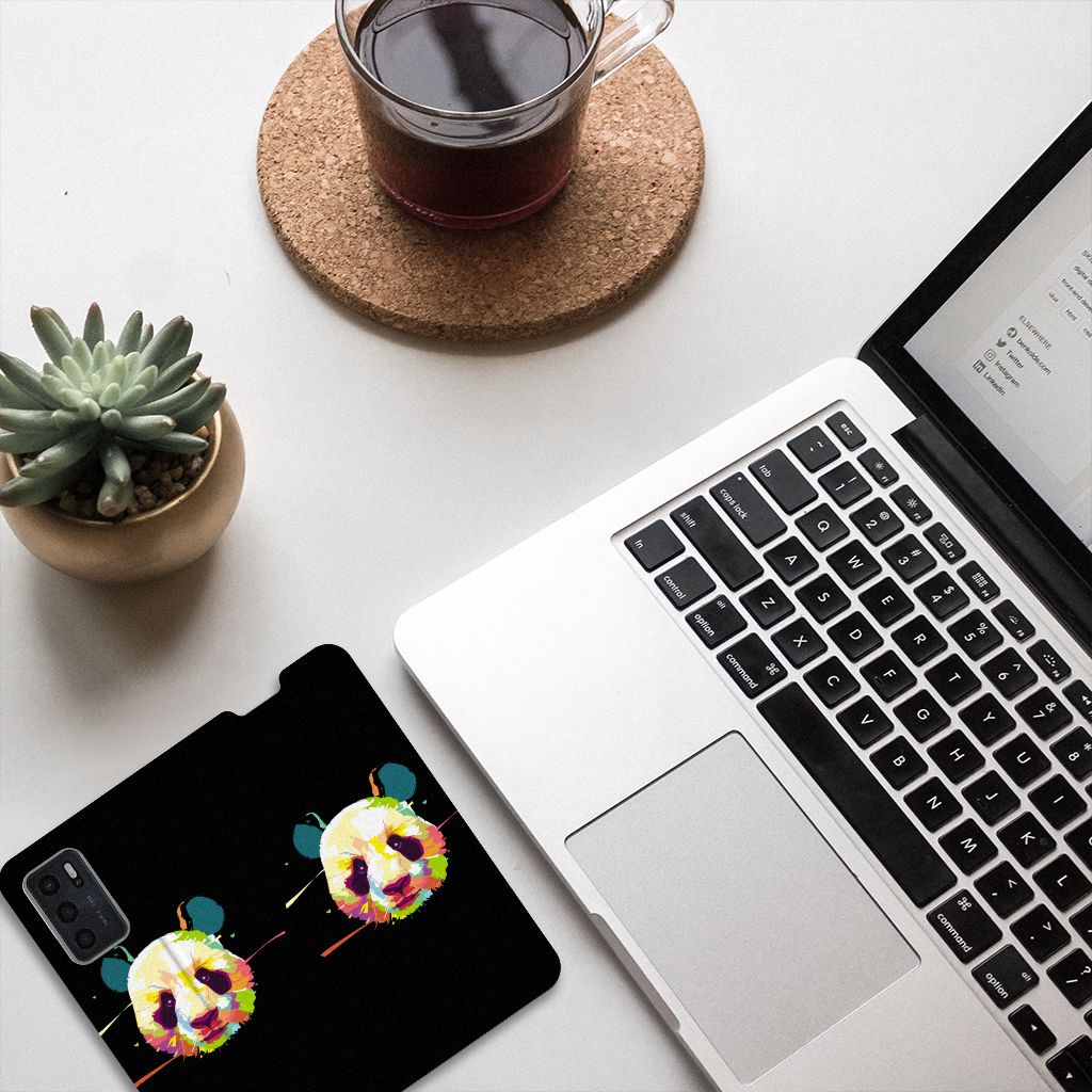 OPPO A54s | A16 | A16s Magnet Case Panda Color - B2C Telecom