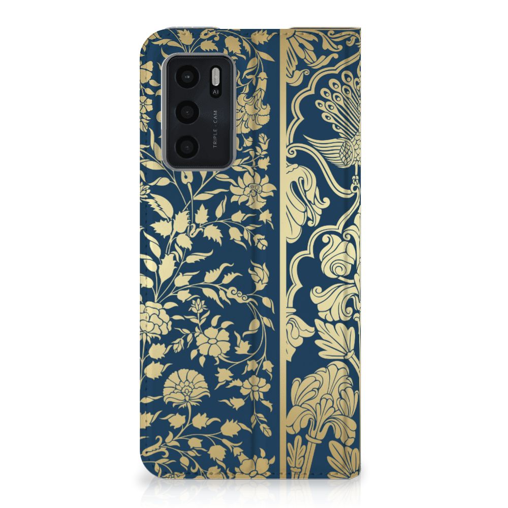 OPPO A54s | A16 | A16s Smart Cover Beige Flowers - B2C Telecom