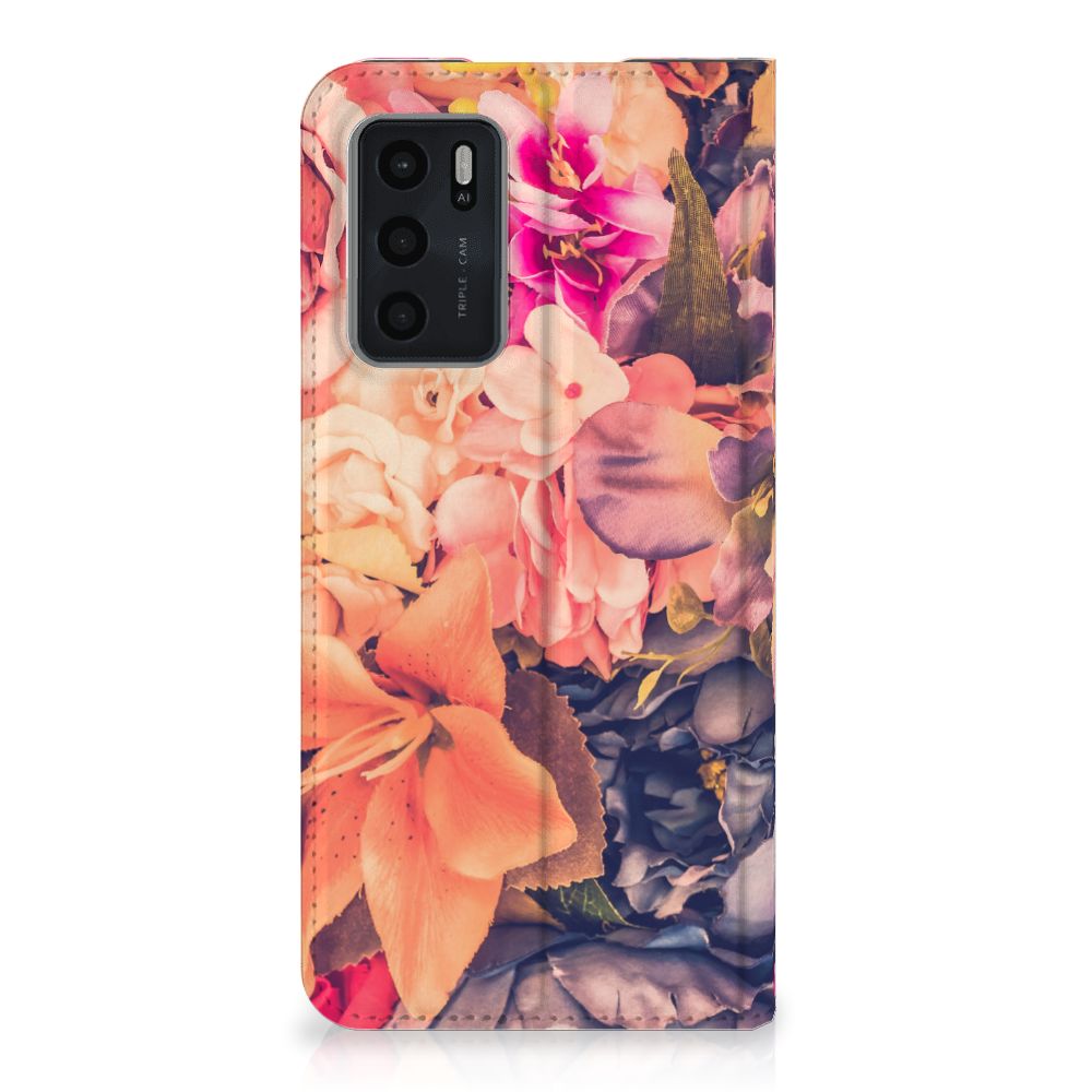 OPPO A54s | A16 | A16s Smart Cover Bosje Bloemen - B2C Telecom