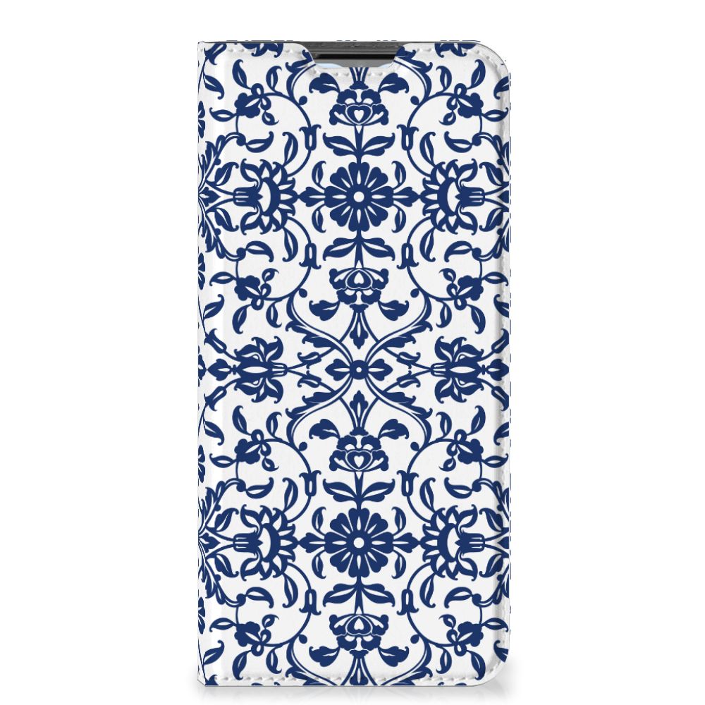 OPPO A54s | A16 | A16s Smart Cover Flower Blue - B2C Telecom