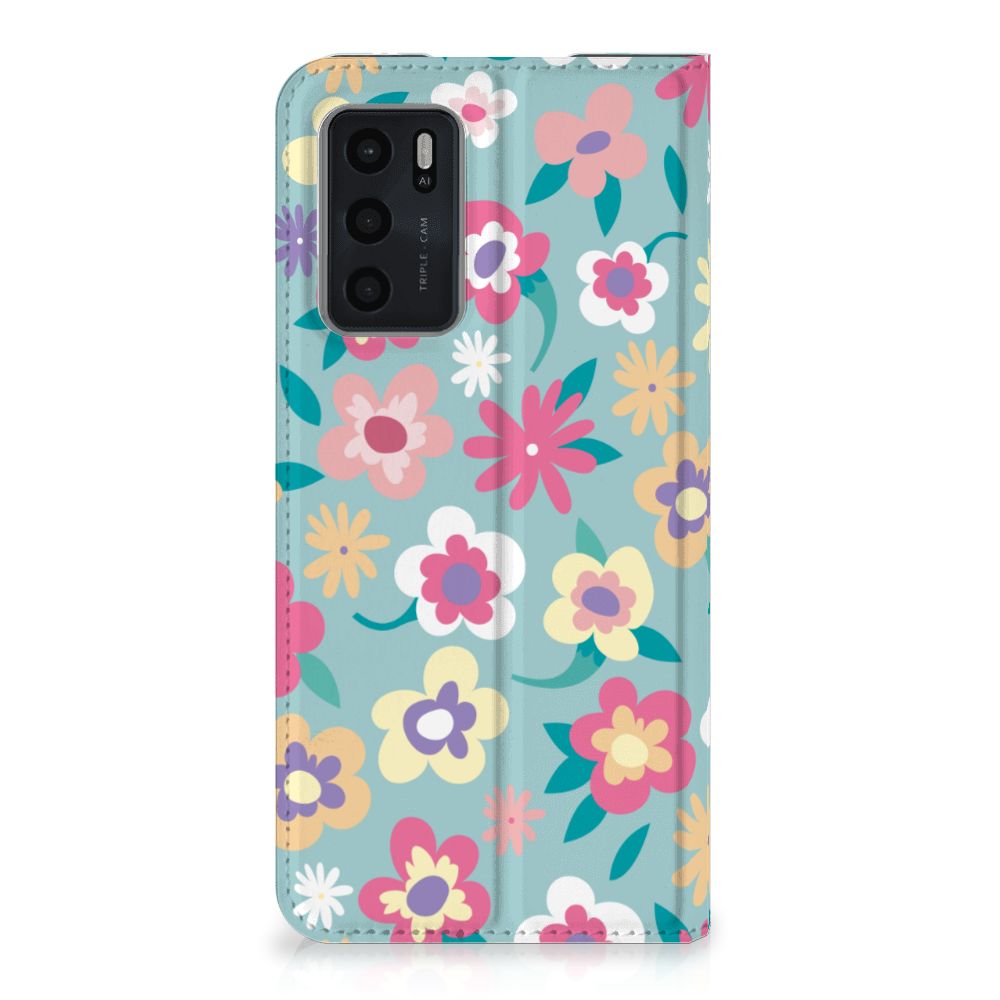 OPPO A54s | A16 | A16s Smart Cover Flower Power - B2C Telecom