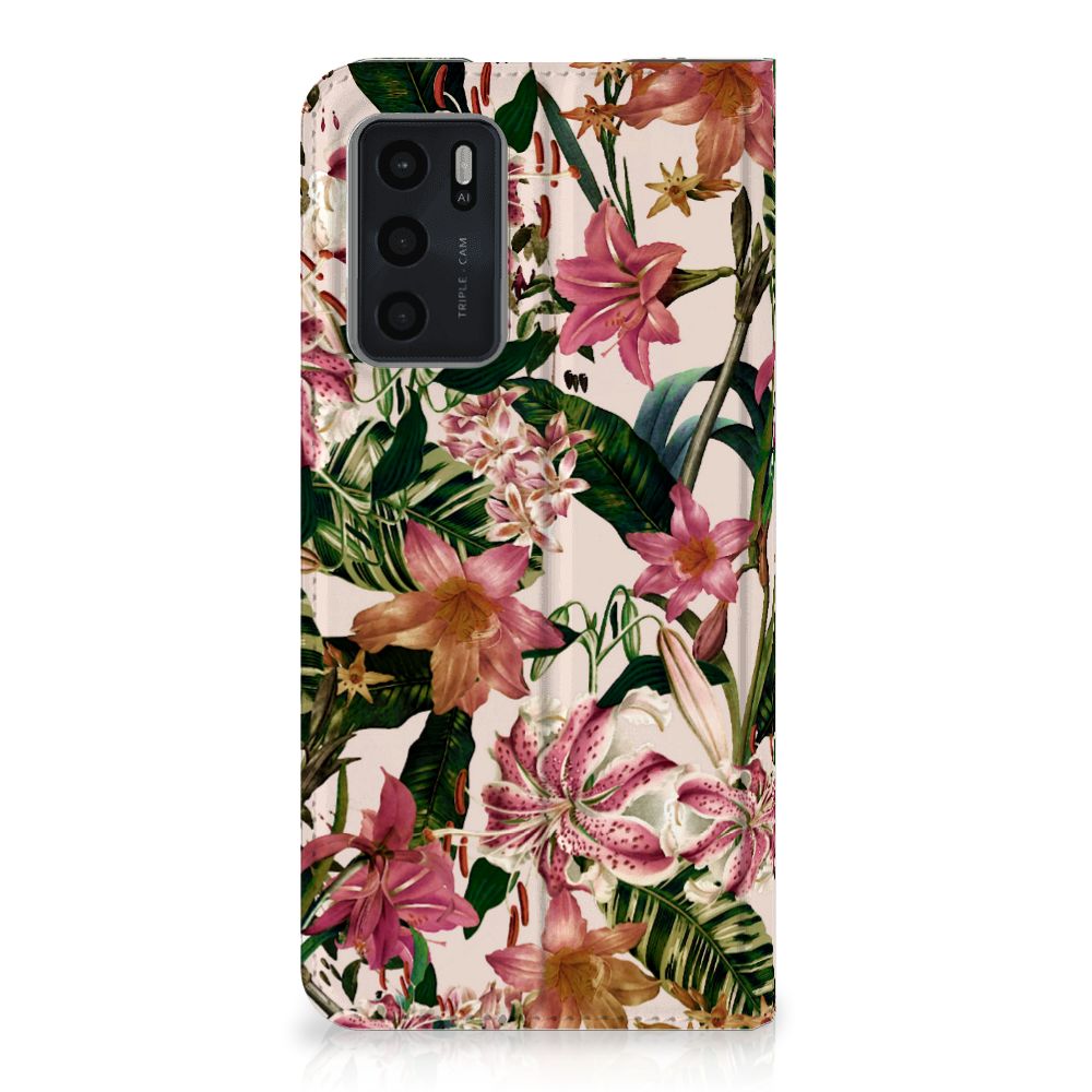 OPPO A54s | A16 | A16s Smart Cover Flowers - B2C Telecom