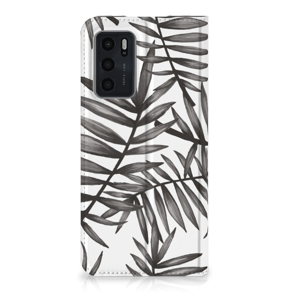 OPPO A54s | A16 | A16s Smart Cover Leaves Grey - B2C Telecom