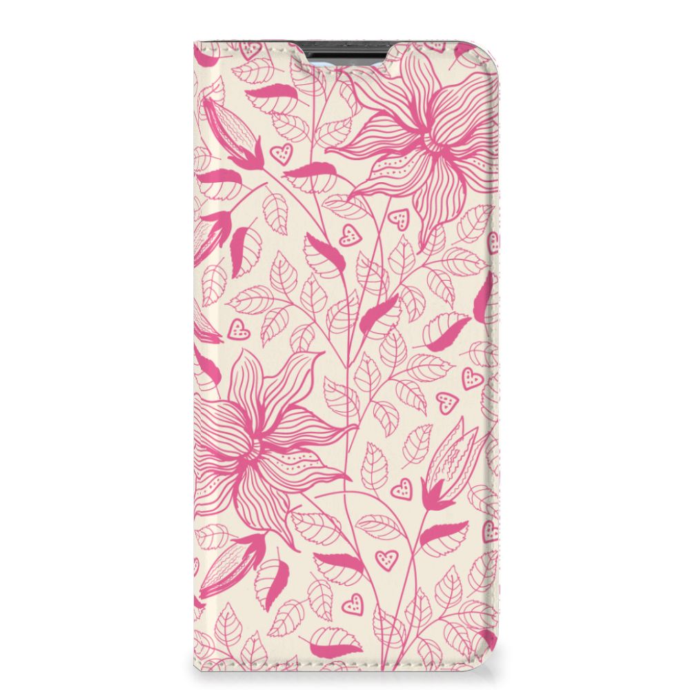 OPPO A54s | A16 | A16s Smart Cover Pink Flowers - B2C Telecom