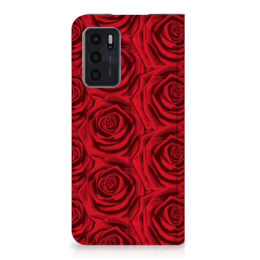 OPPO A54s | A16 | A16s Smart Cover Red Roses - B2C Telecom