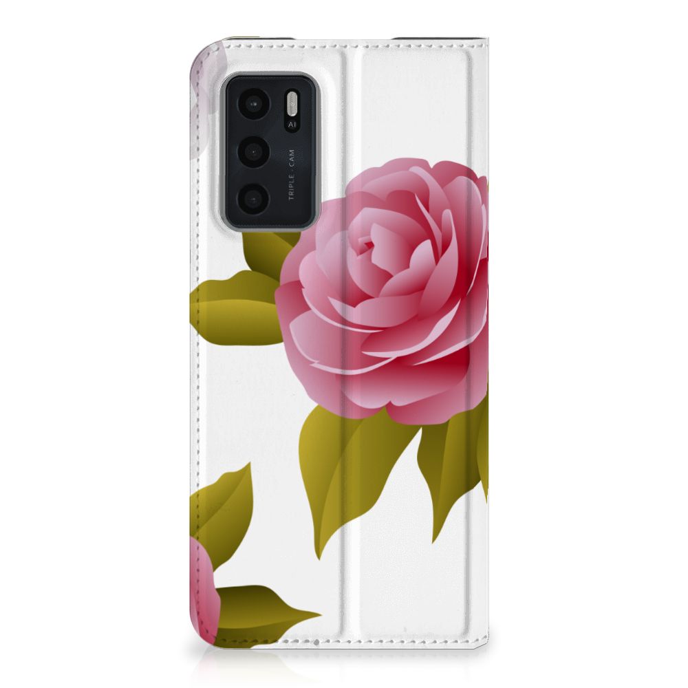 OPPO A54s | A16 | A16s Smart Cover Roses - B2C Telecom
