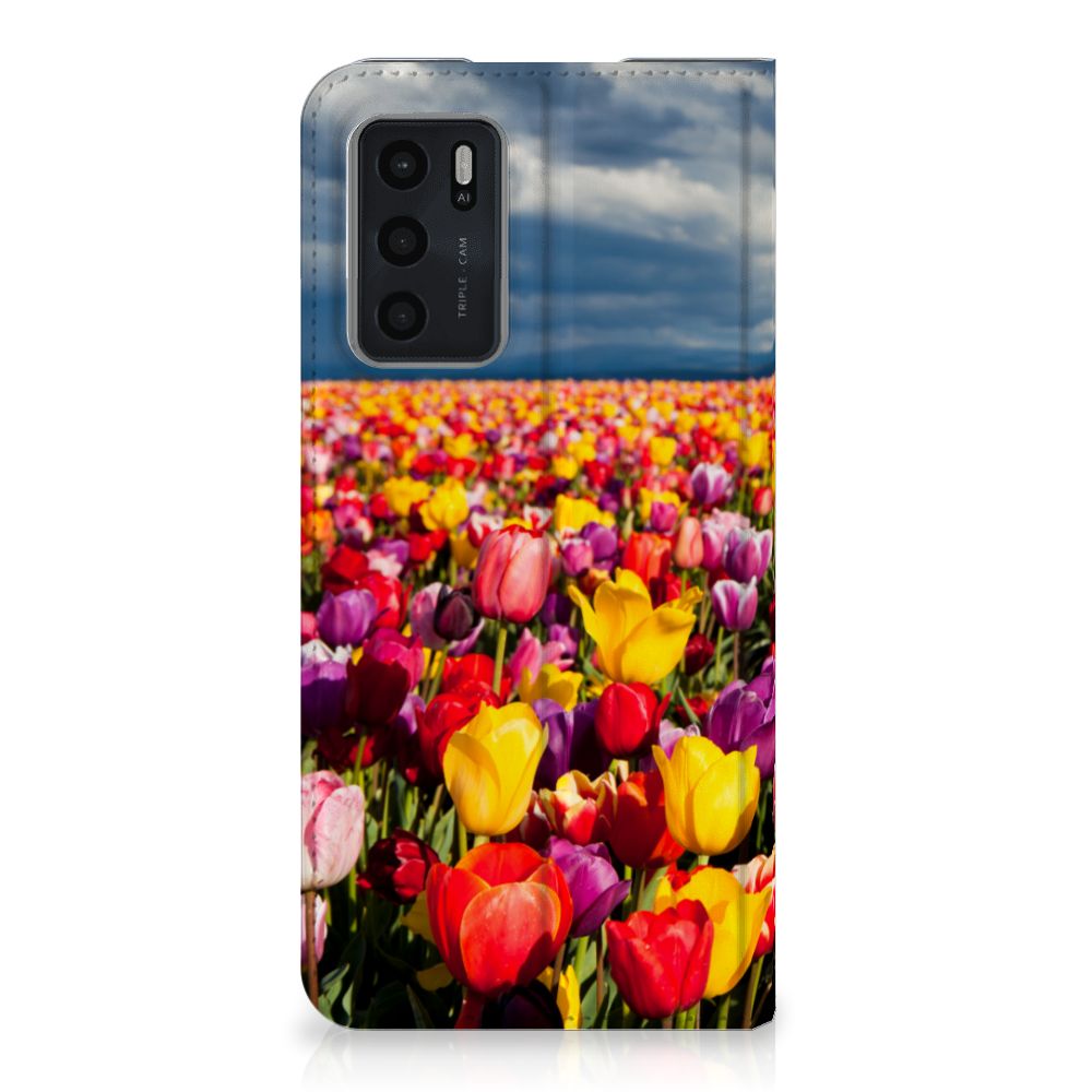 OPPO A54s | A16 | A16s Smart Cover Tulpen - B2C Telecom