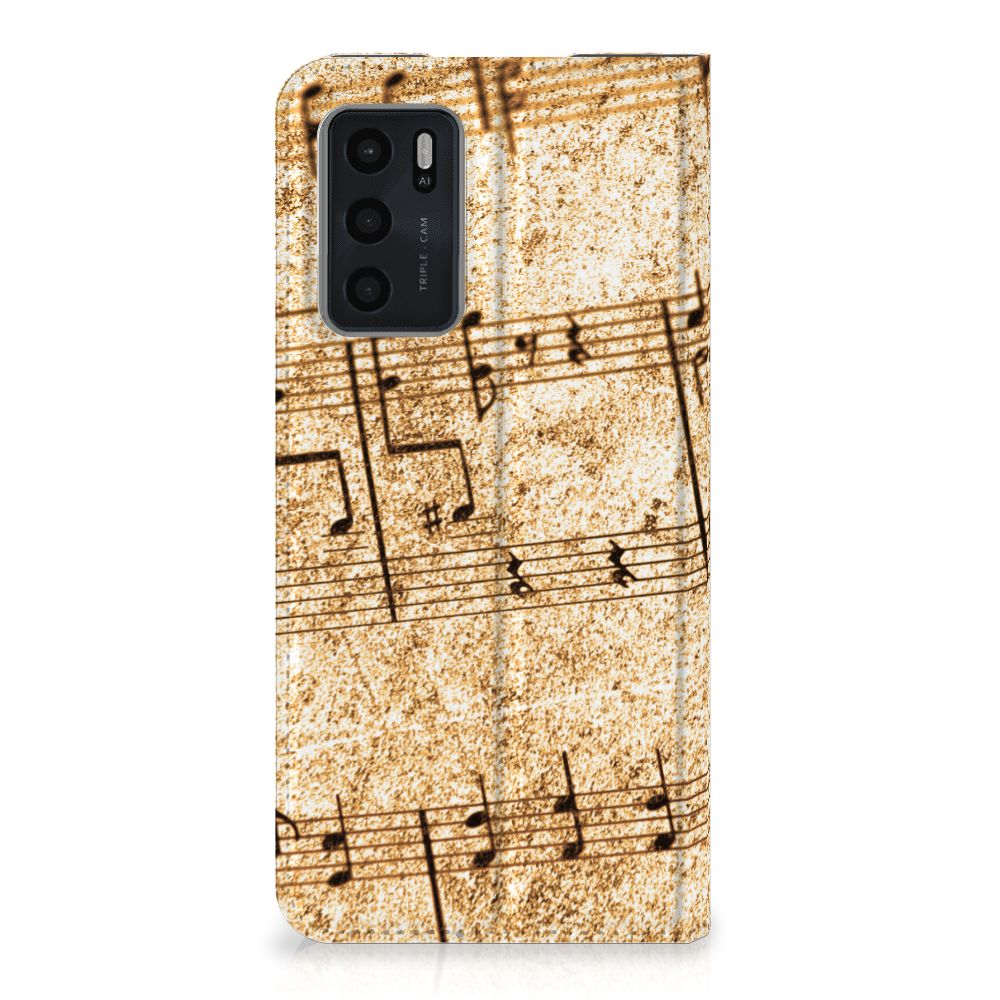 OPPO A54s | A16 | A16s Stand Case Bladmuziek - B2C Telecom