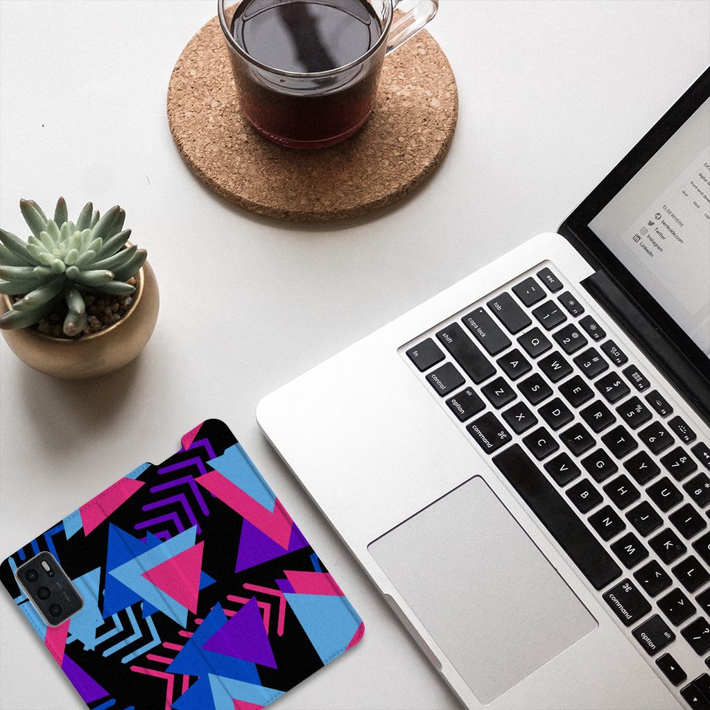 OPPO A54s | A16 | A16s Stand Case Funky Triangle - B2C Telecom