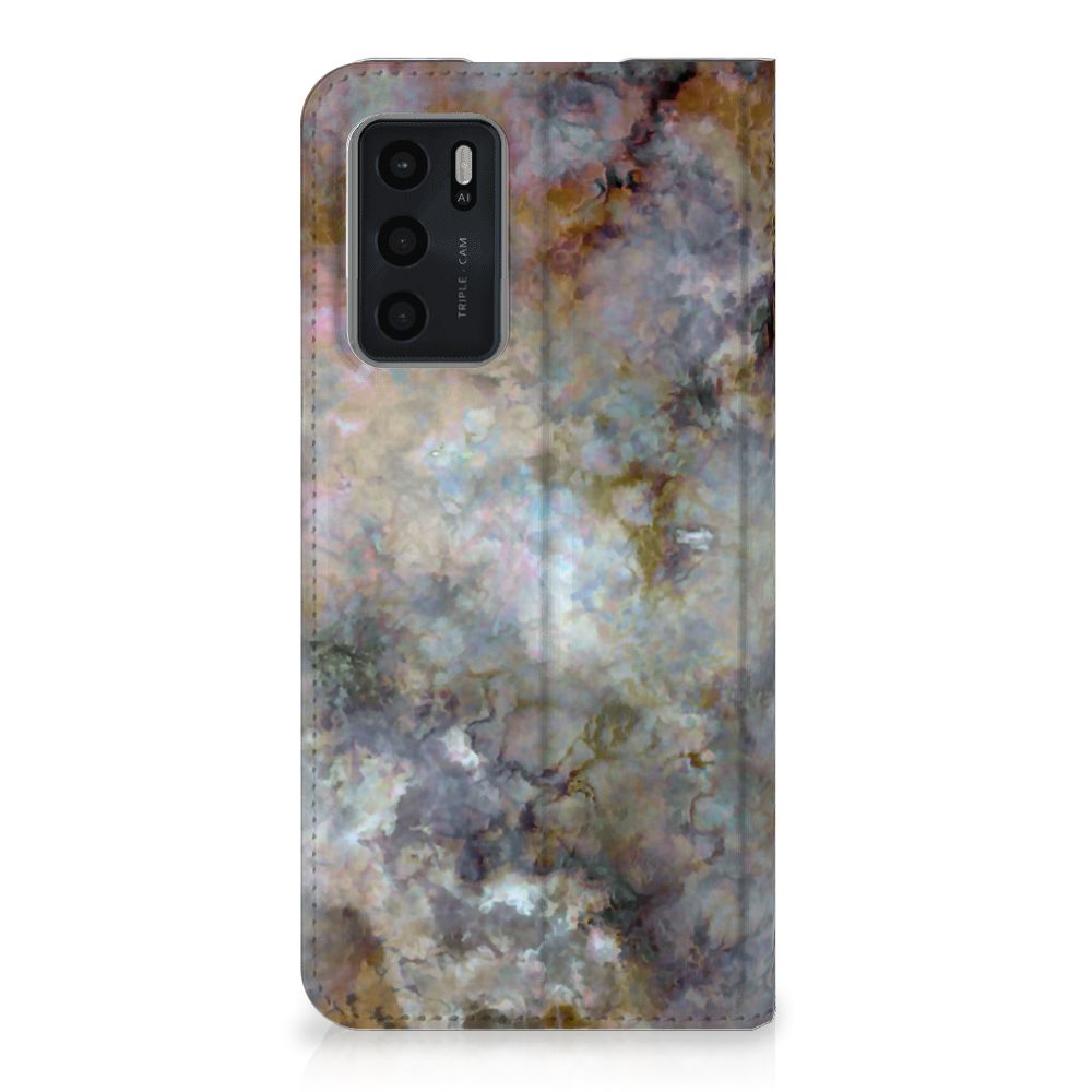 OPPO A54s | A16 | A16s Standcase Marmer Grijs - B2C Telecom