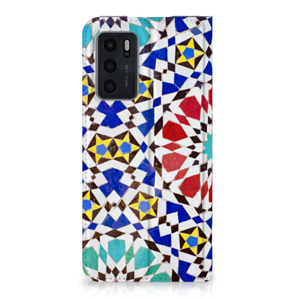OPPO A54s | A16 | A16s Standcase Mozaïek - B2C Telecom