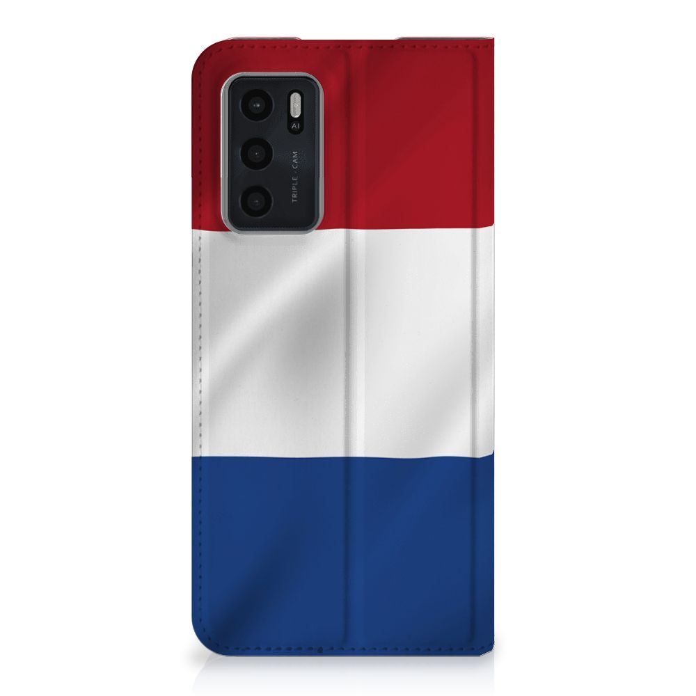 OPPO A54s | A16 | A16s Standcase Nederlandse Vlag - B2C Telecom