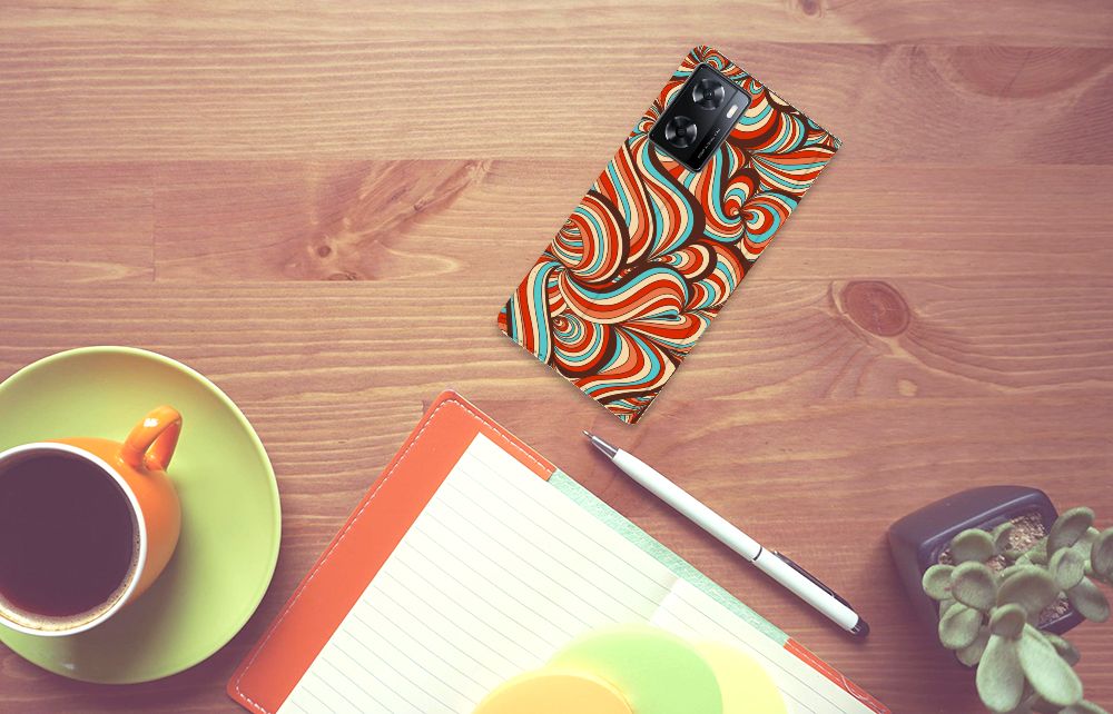 OPPO A57 | A57s | A77 4G Bookcase Retro retro design voorkant