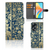 OPPO A58 4G Hoesje Beige Flowers design beige bloemen aanzicht