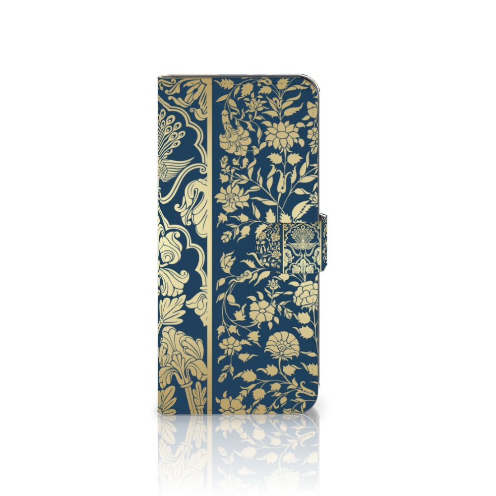 OPPO A58 4G Hoesje Beige Flowers design beige bloemen aanzicht