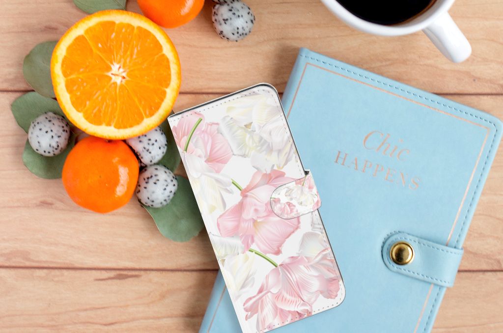 OPPO A58 4G Hoesje Lovely Flowers design lovely bloemen aanzicht