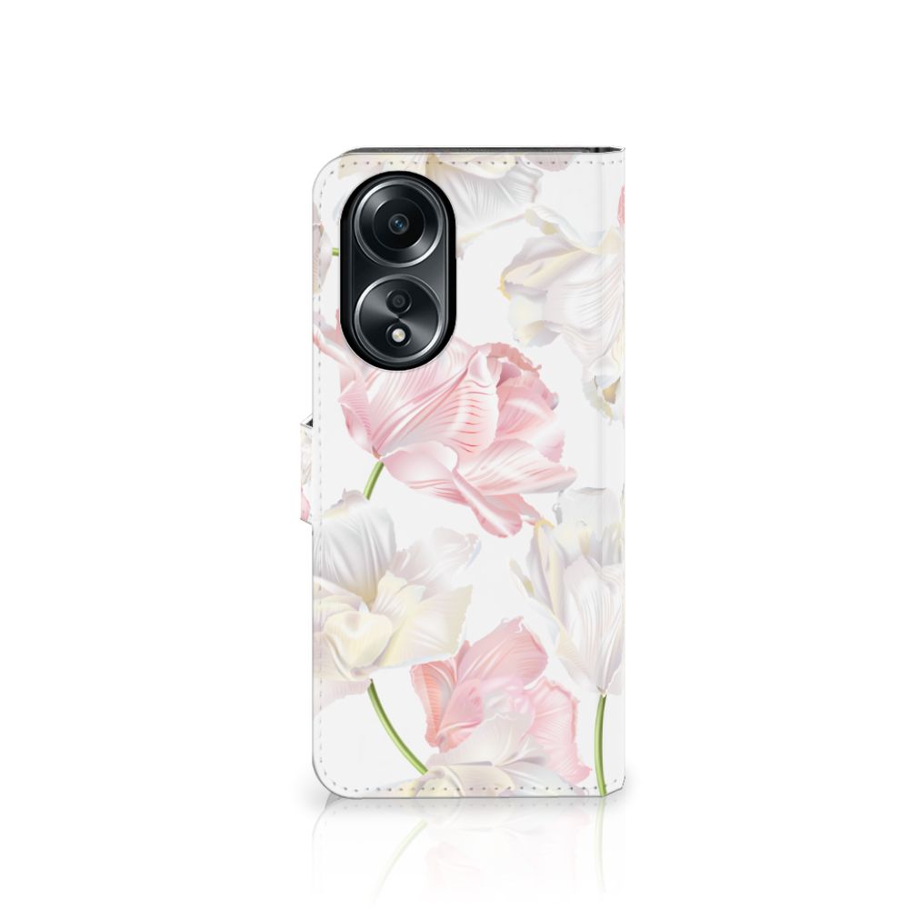 OPPO A58 4G Hoesje Lovely Flowers design Lovely Flowers achterkant