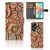 OPPO A58 4G Hoesje Retro hoesje retro kleurrijk ontwerp aanzicht