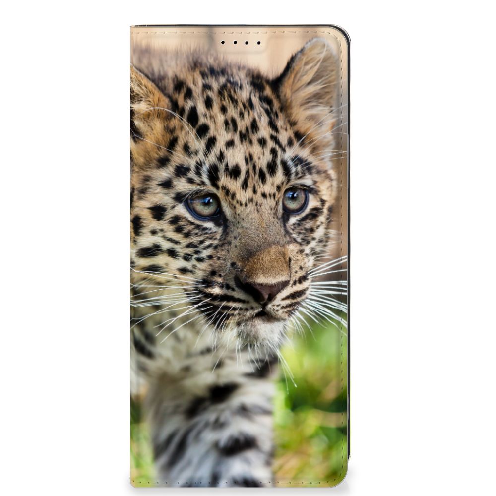 OPPO A58 4G Hoesje maken Baby Luipaard design baby luipaard aanzicht