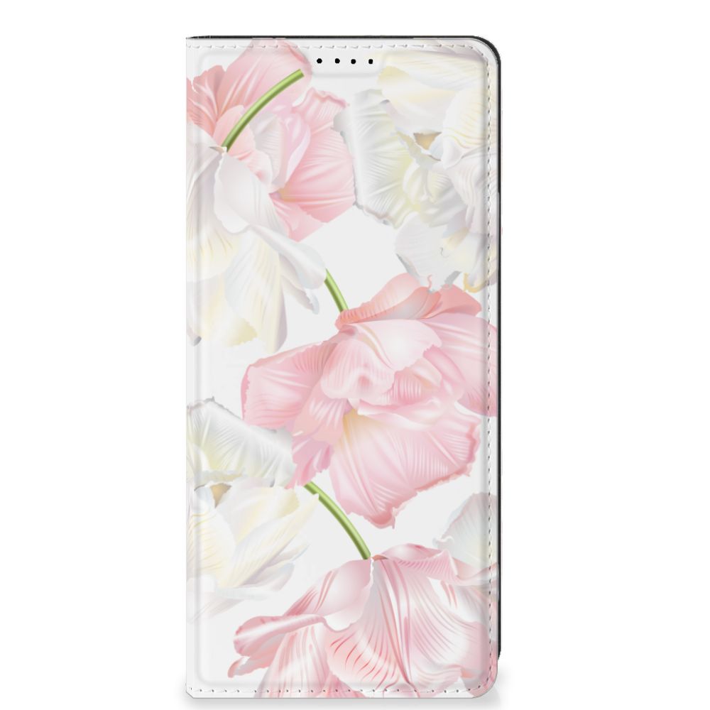 OPPO A58 4G Smart Cover Lovely Flowers smartphone case bloemen design voorkant