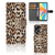 OPPO A58 4G Telefoonhoesje met Pasjes Leopard hoesje dierenprint voorzijde binnenzijde