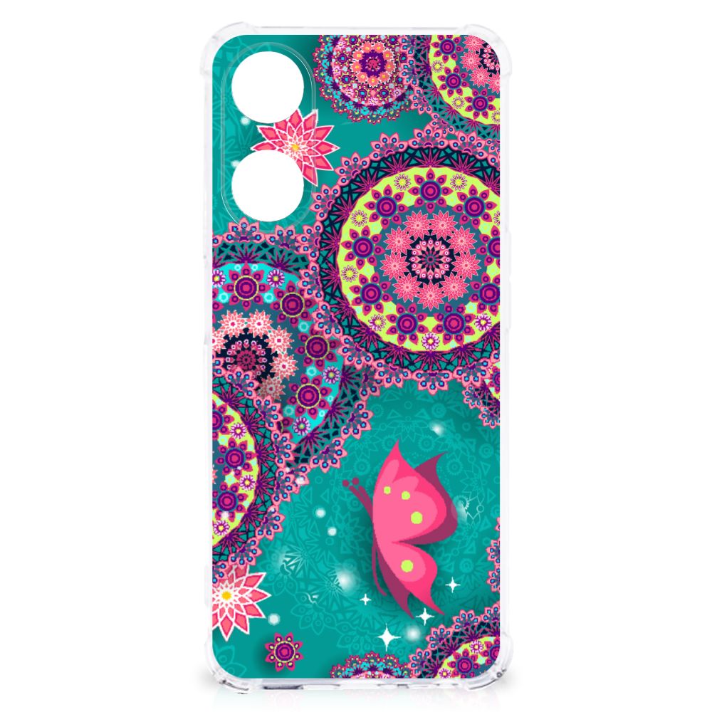 OPPO A58 | A78 5G Back Cover Cirkels en Vlinders B2C Telecom