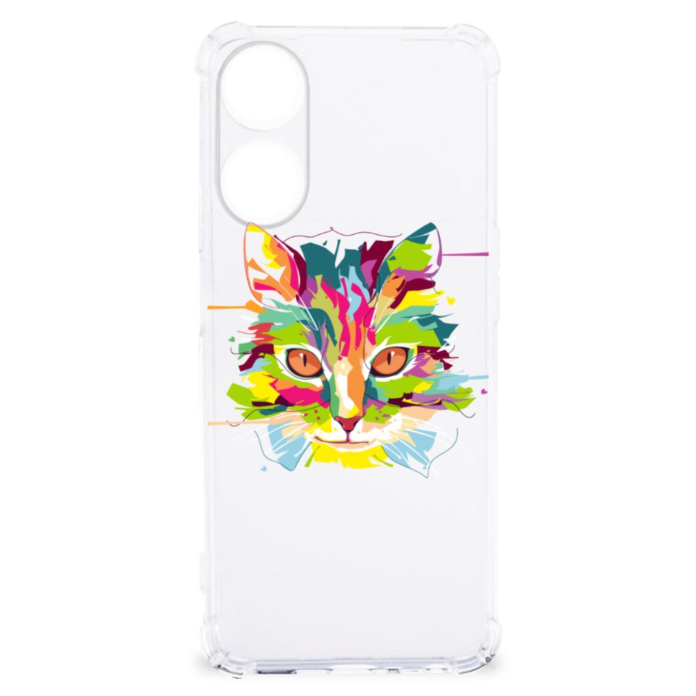 OPPO A58 | A78 5G Stevig Bumper Hoesje Cat Color B2C Telecom