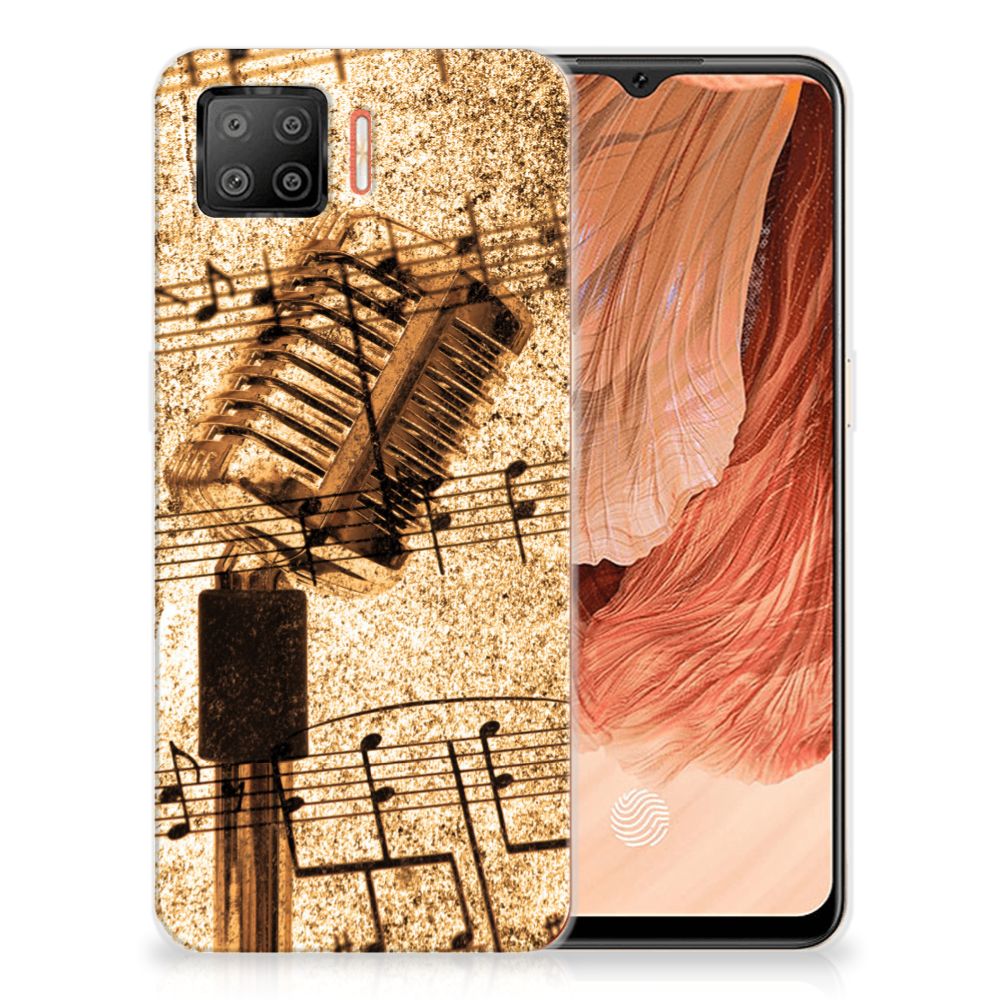 OPPO A73 4G Siliconen Hoesje met foto Bladmuziek B2C Telecom