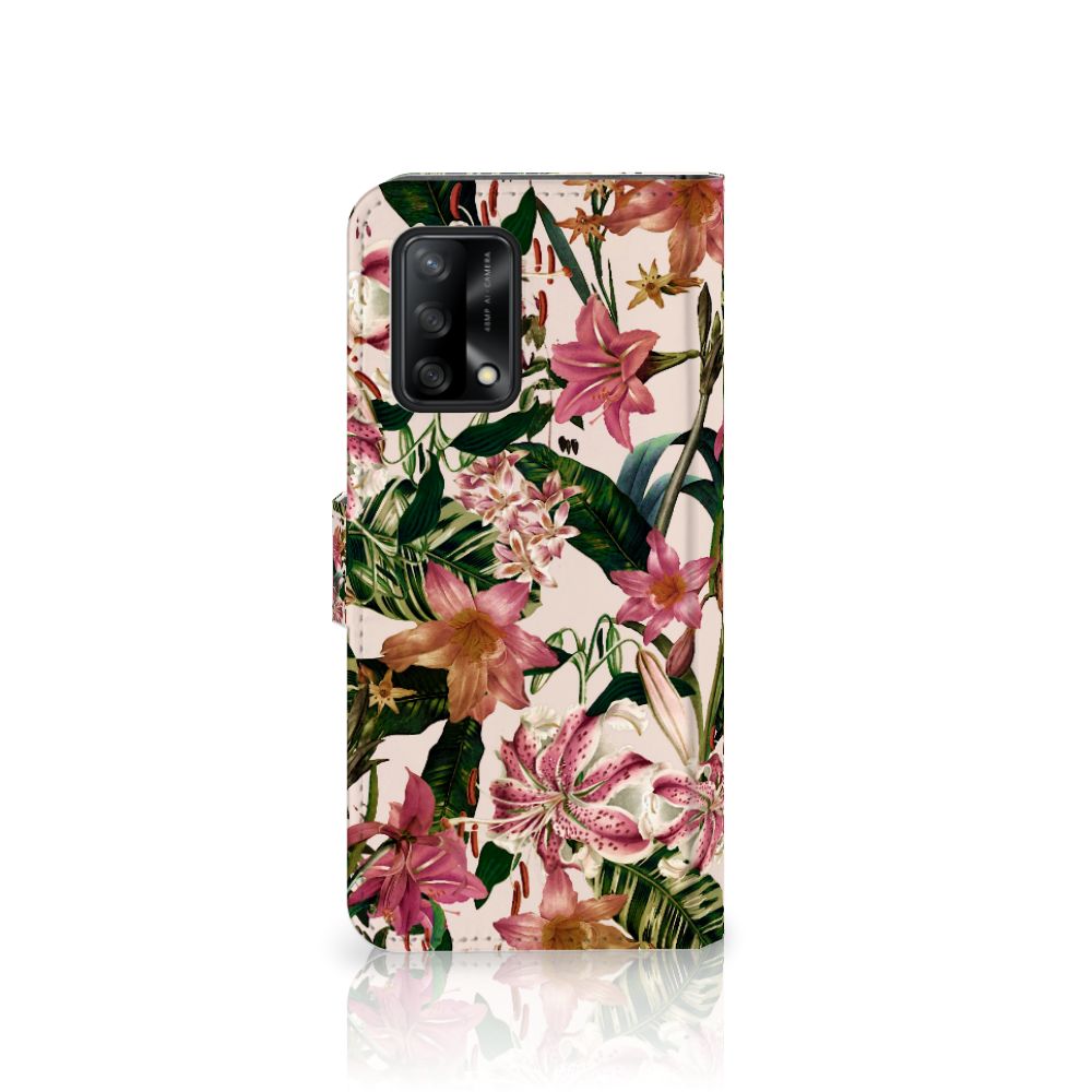 OPPO A74 4G Hoesje Flowers phone case flowers design front