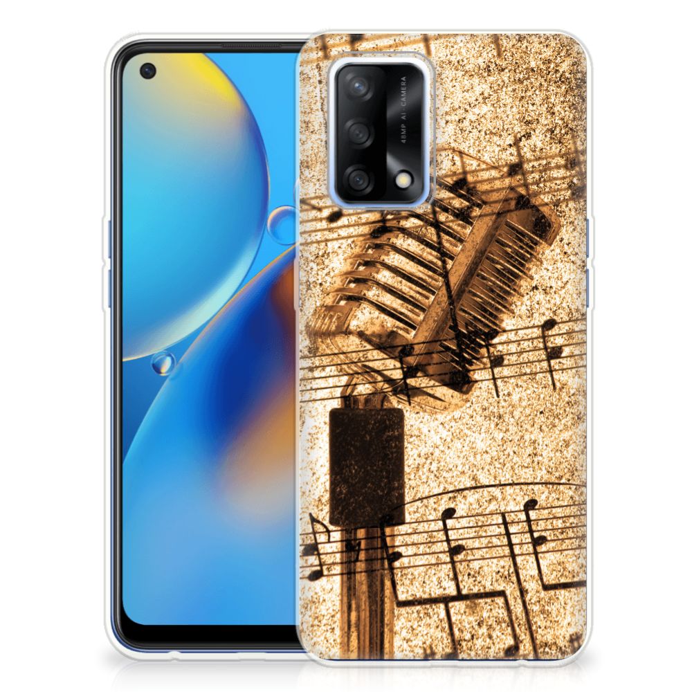 OPPO A74 4G Siliconen Hoesje met foto Bladmuziek B2C Telecom