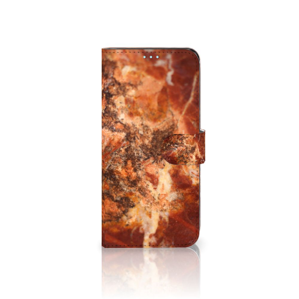 OPPO A76 | A96 Bookcase Marmer Bruin design marmer bruin aanzicht