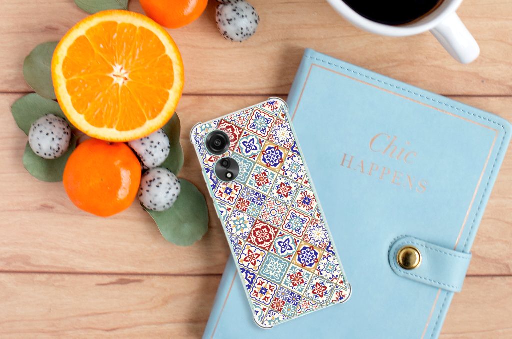 OPPO A78 4G Anti-Shock Hoesje Tiles Color B2C Telecom