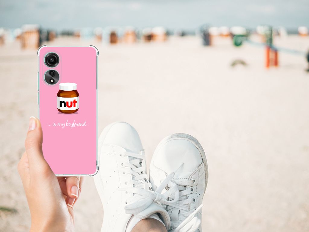 OPPO A78 4G Beschermhoes Nut Boyfriend telefoonhoesje design achterzijde