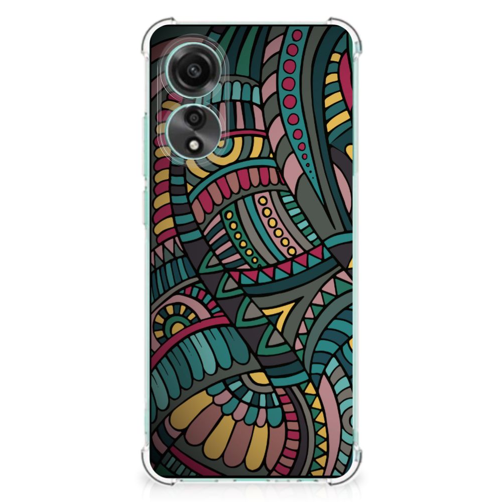 OPPO A78 4G Doorzichtige Silicone Hoesje Aztec B2C Telecom