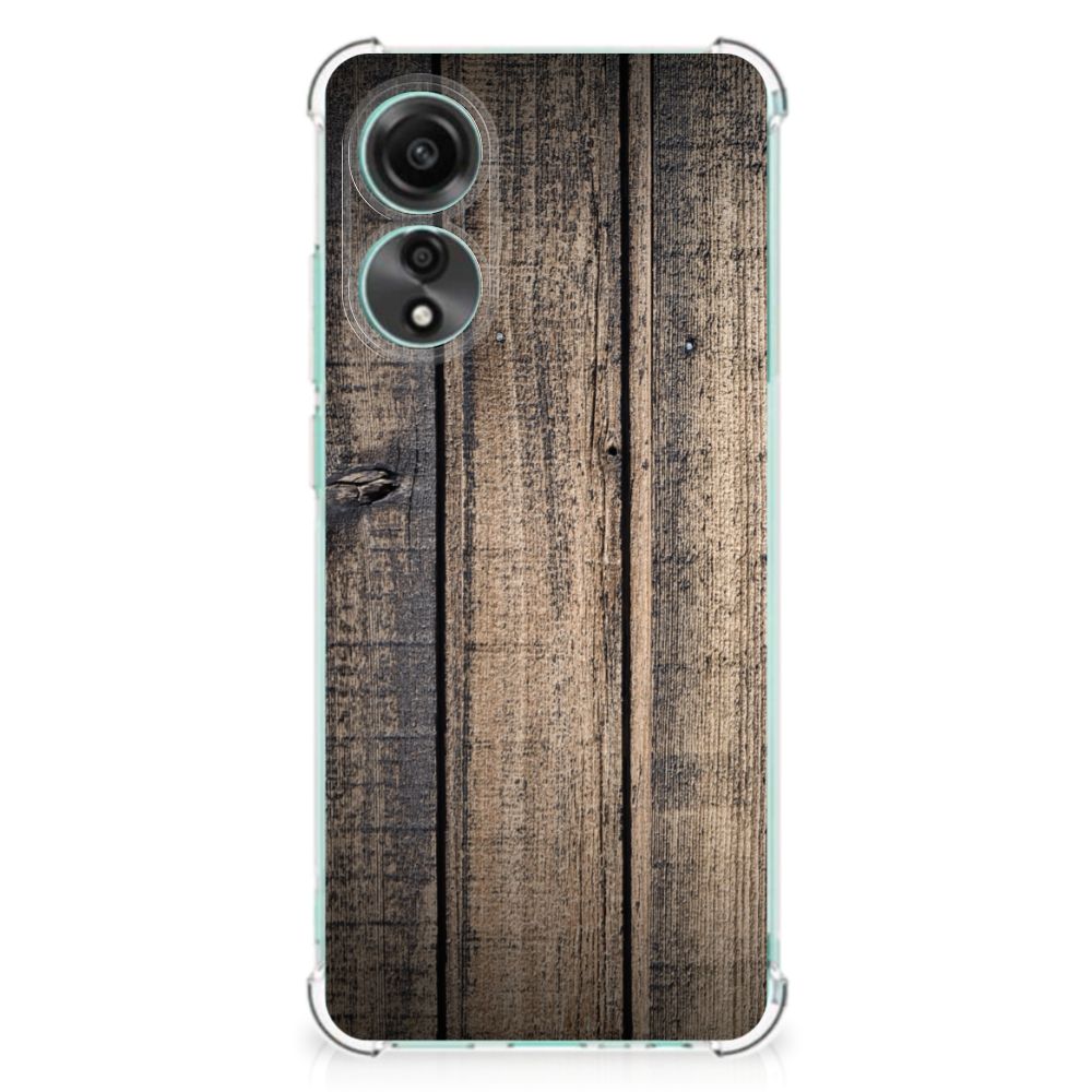 OPPO A78 4G Stevig Telefoonhoesje Steigerhout B2C Telecom