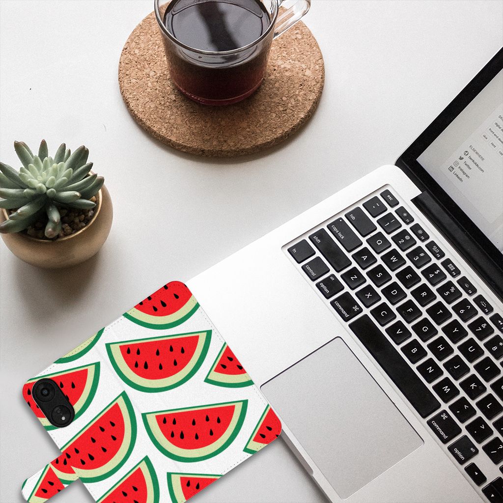 OPPO A78 5G | A58 5G Book Cover Watermelons design watermeloen aanzicht