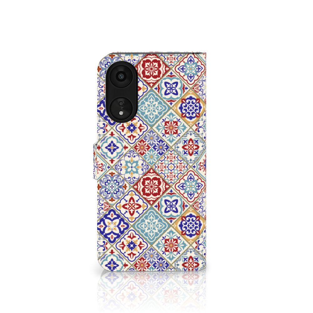OPPO A78 5G | A58 5G Bookcase Tiles Color boekhoesje design Turks aanzicht