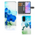 OPPO A78 5G | A58 5G Hoesje Orchidee Blauw hoesje orchidee blauw aanzicht