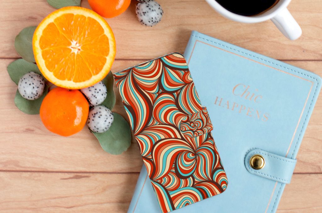 OPPO A78 5G A58 5G Hoesje Retro designkleur kleurrijk aanzicht