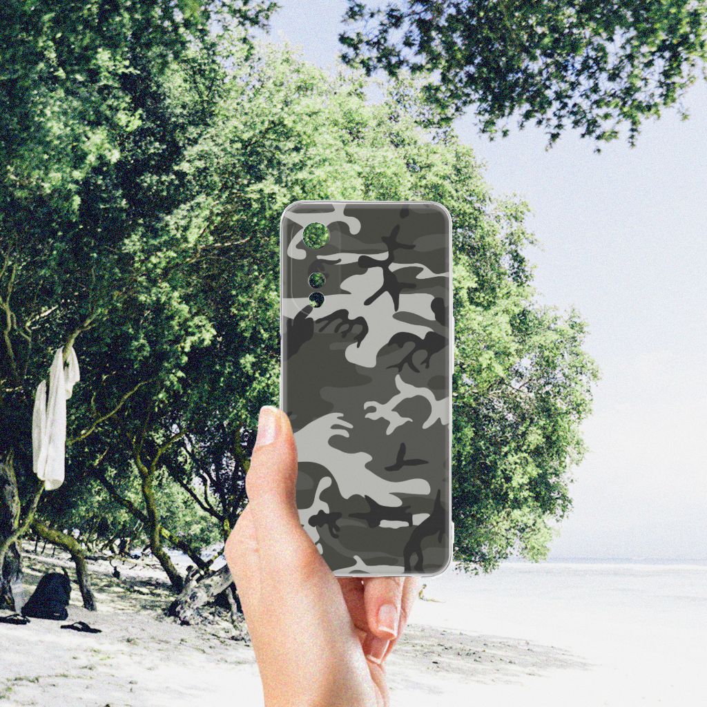 OPPO A78 5G | A58 5G TPU bumper Army Light camouflage design hand